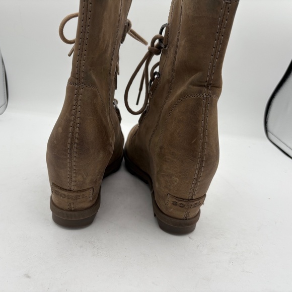 Sorel Joan of Arctic Wedge II Boots Brown Suede Lace Up Women's Size 8 Gorpcore - Picture 7 of 13